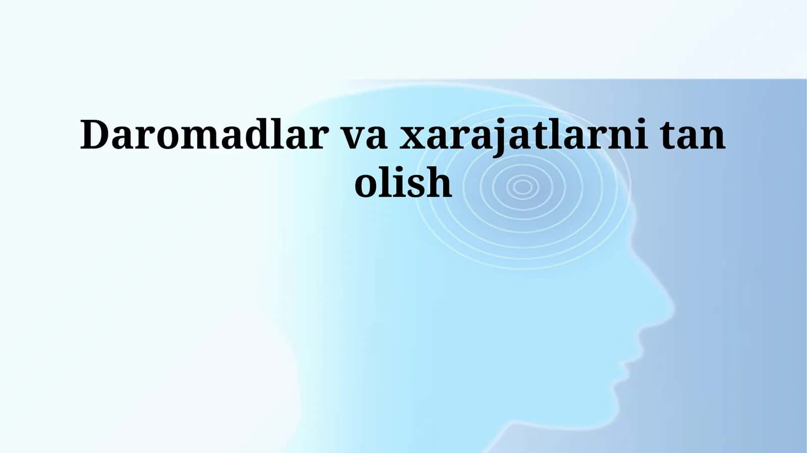 Daromadlar va xarajatlarni tan olish 1
