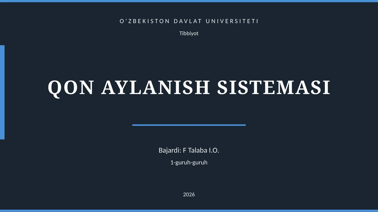 QON AYLANISH SISTEMASI 1