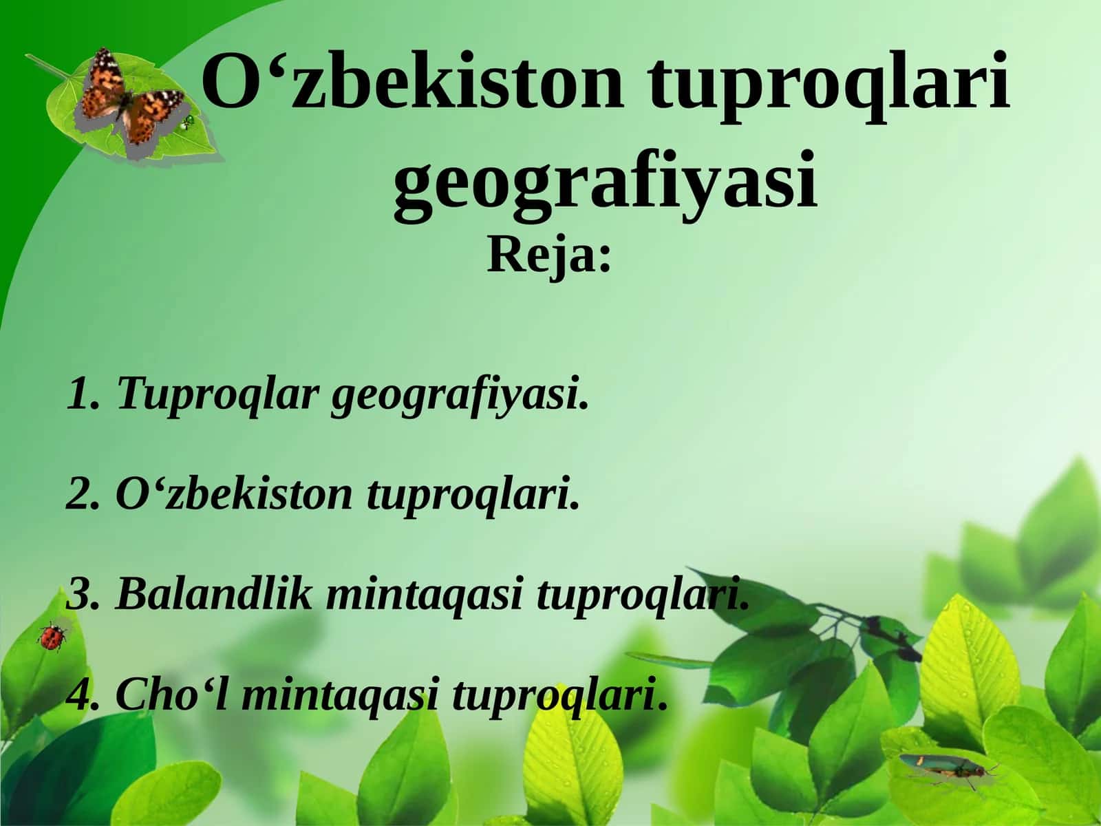 O‘zbekiston tuproqlarigeografiyasi 1