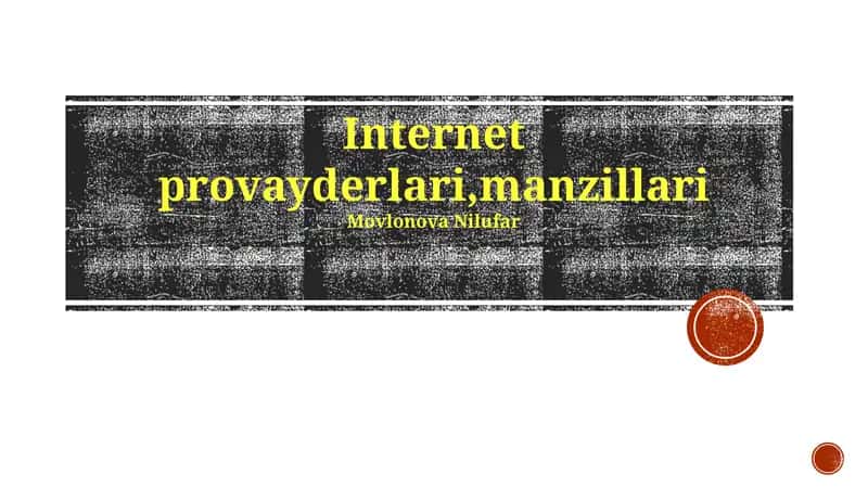 Internet Provayderlari, Manzillari 1