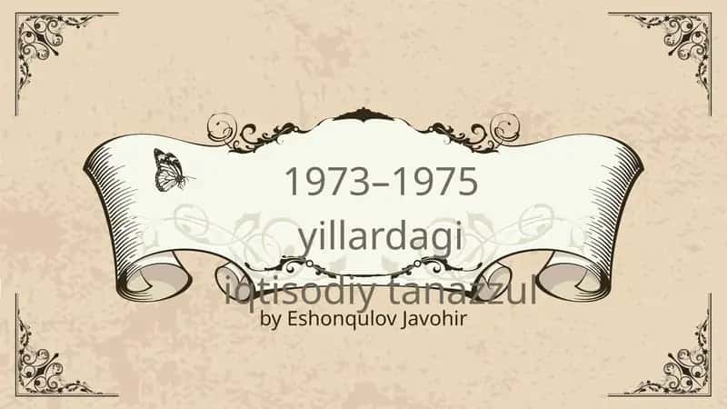 1973–1975 yillardagi iqtisodiy tanazzul 1
