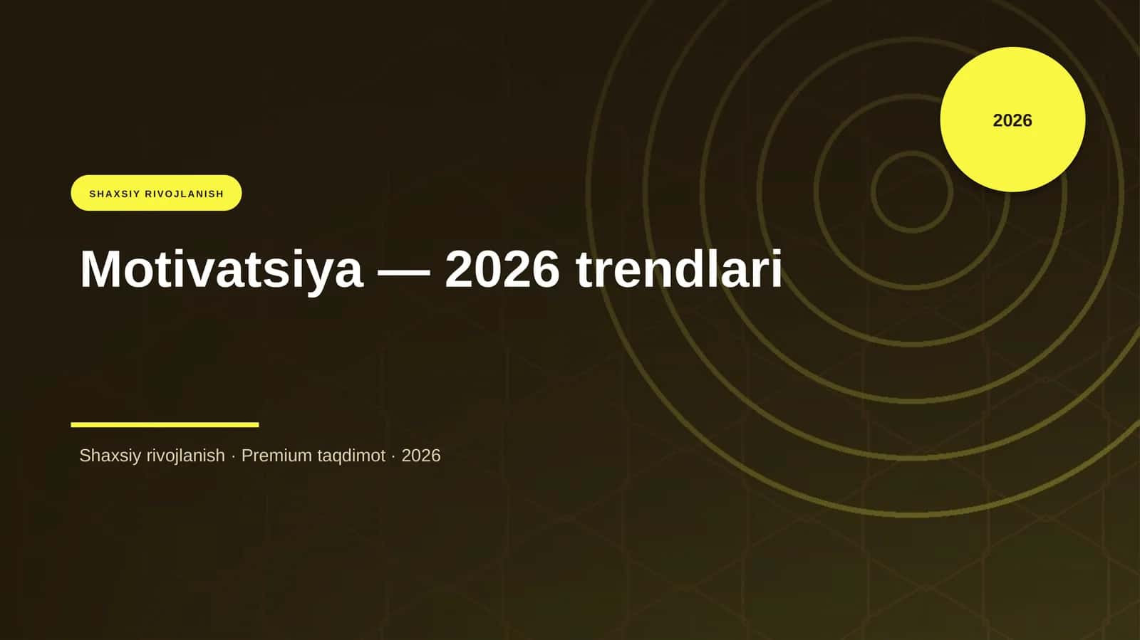 Motivatsiya — 2026 trendlari 1
