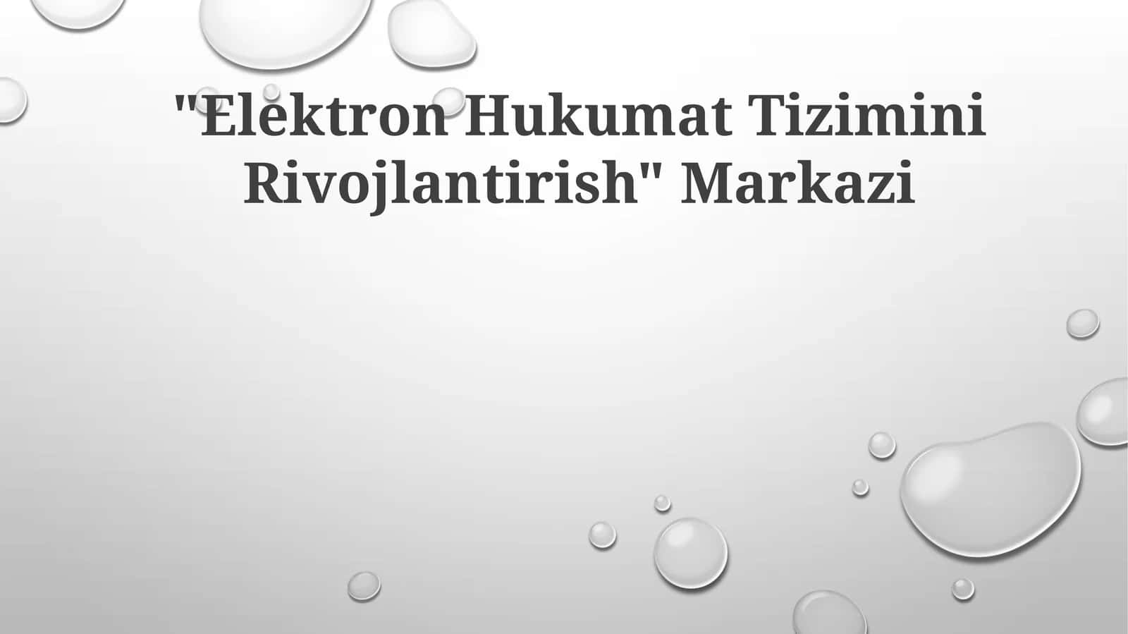 Elektron Hukumat Tizimini Rivojlantirish Markazi 1