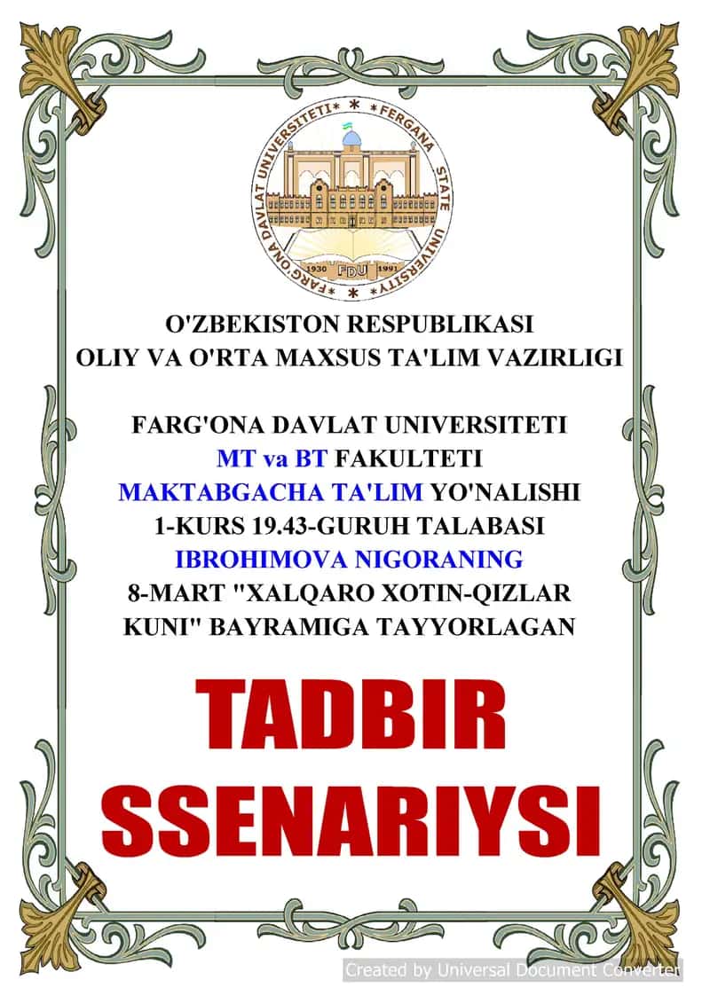 8-Mart bayram senariysi 1