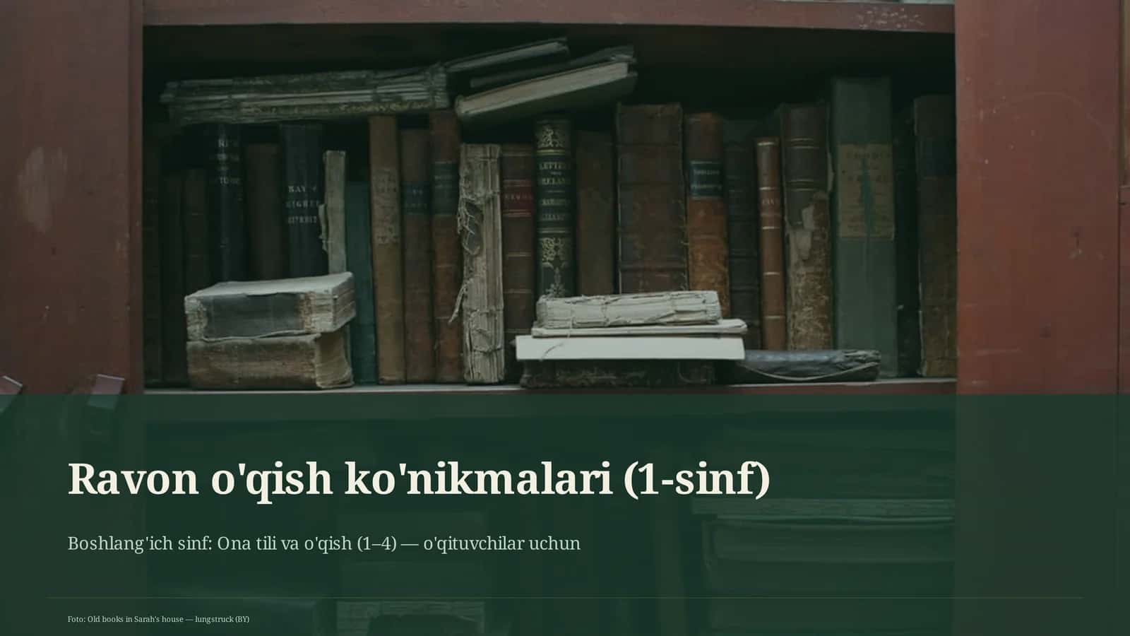 Ravon o'qish ko'nikmalari (1-sinf) 1