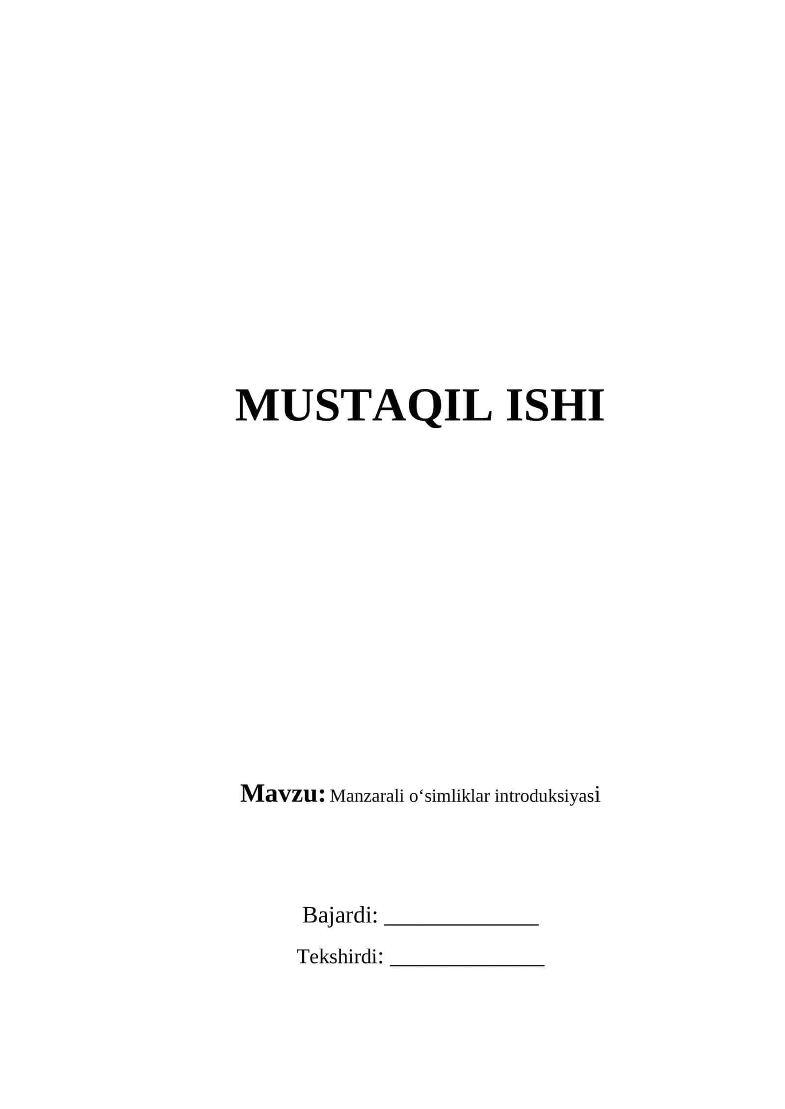 Manzarali o‘simliklar introduksiyasi 1