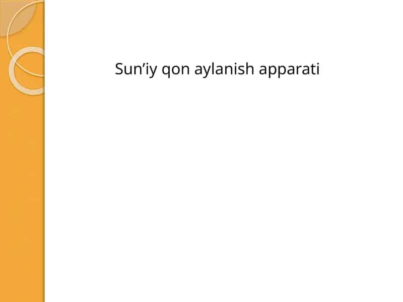 Sun’iyqon aylanishapparati 1