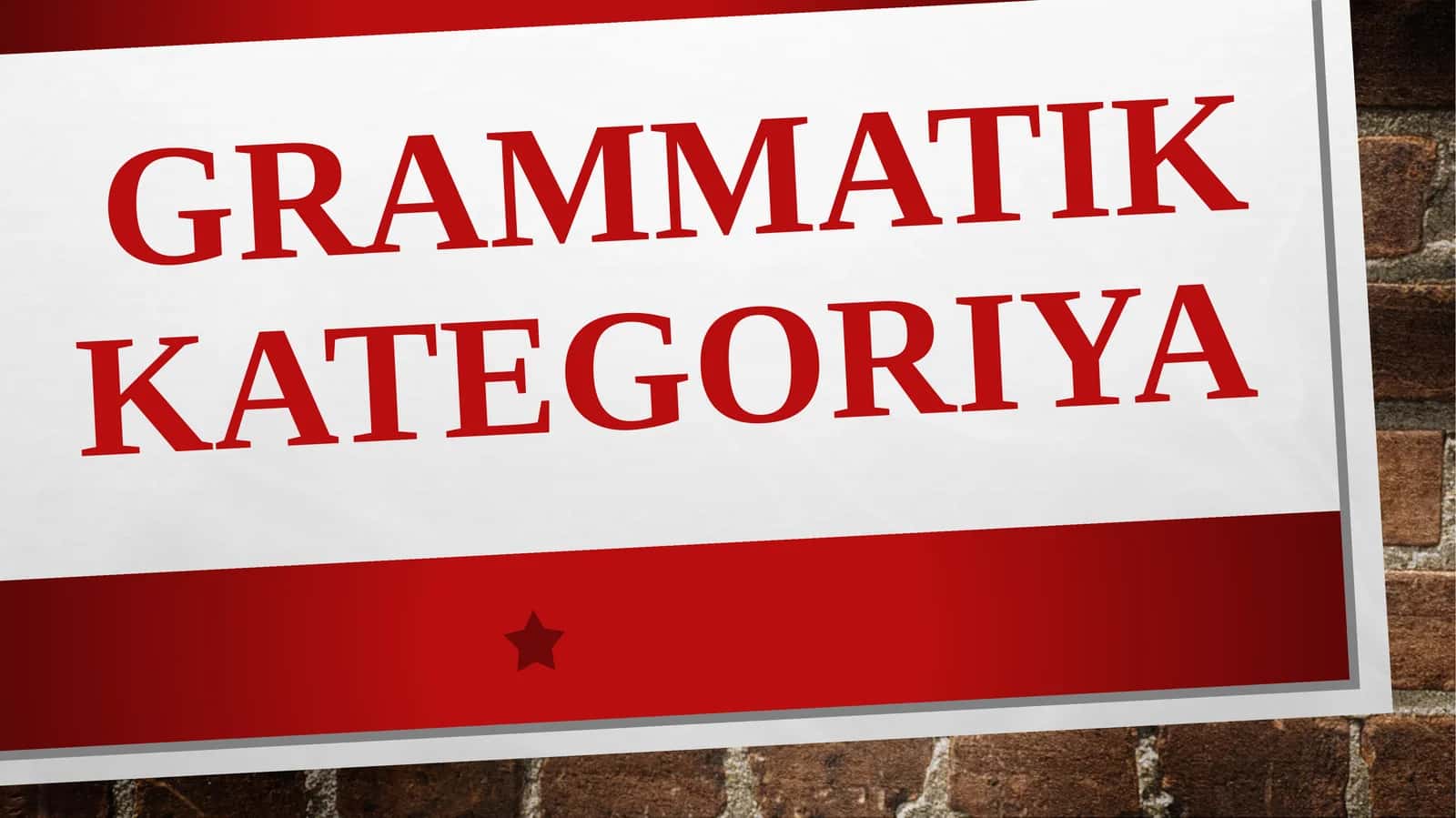 Grammatik kategoriya 1
