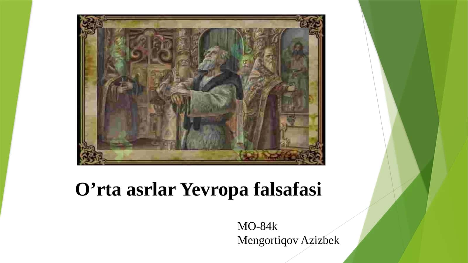 O'rta asrlar Yevropa falsafasi 1
