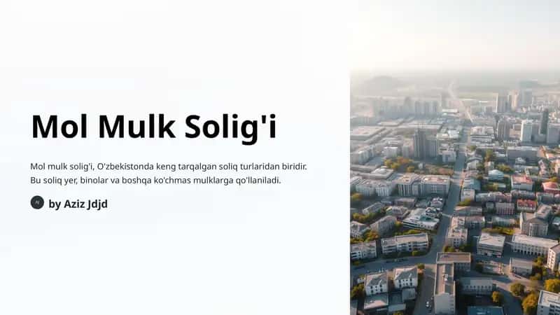 Mol Mulk Solig'i 1