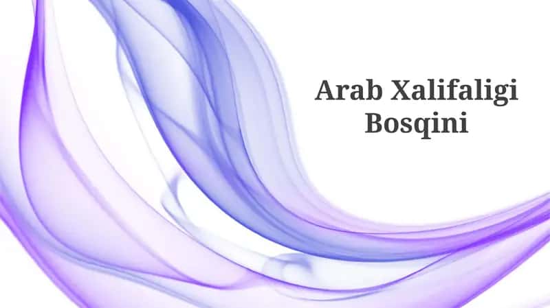 Arab Xalifaligi Bosqini 1