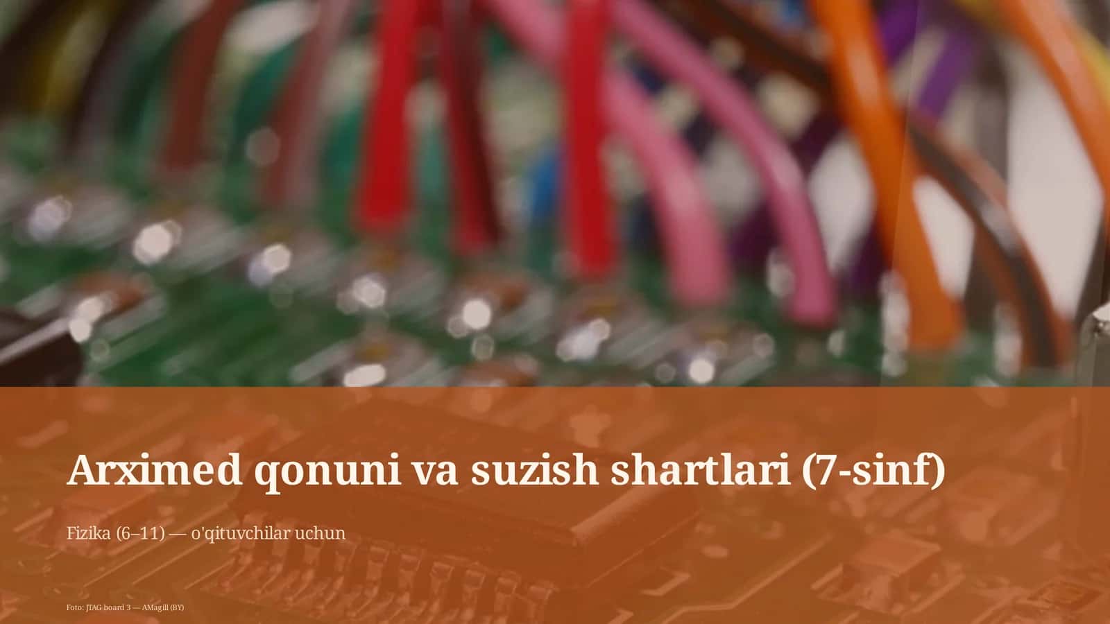 Arximed qonuni va suzish shartlari (7-sinf) 1
