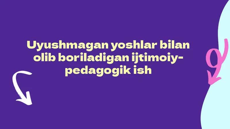 Uyushmaganyoshlarbilanolibboriladiganijtimoiy-pedagogikish 1
