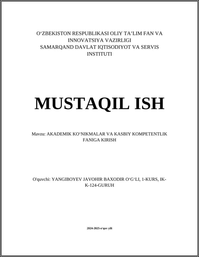 Akademik yozuv mahoratlari 1