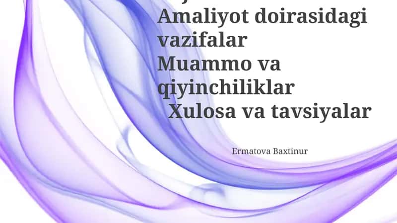 Muammolar va qiyinchiliklar 1
