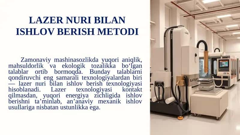 LAZER NURI BILAN ISHLOV BERISH METODI 1