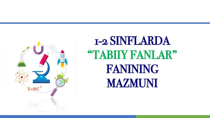 1-2 SINFLARDA “TABIIY FANLAR” FANINING MAZMUN 1