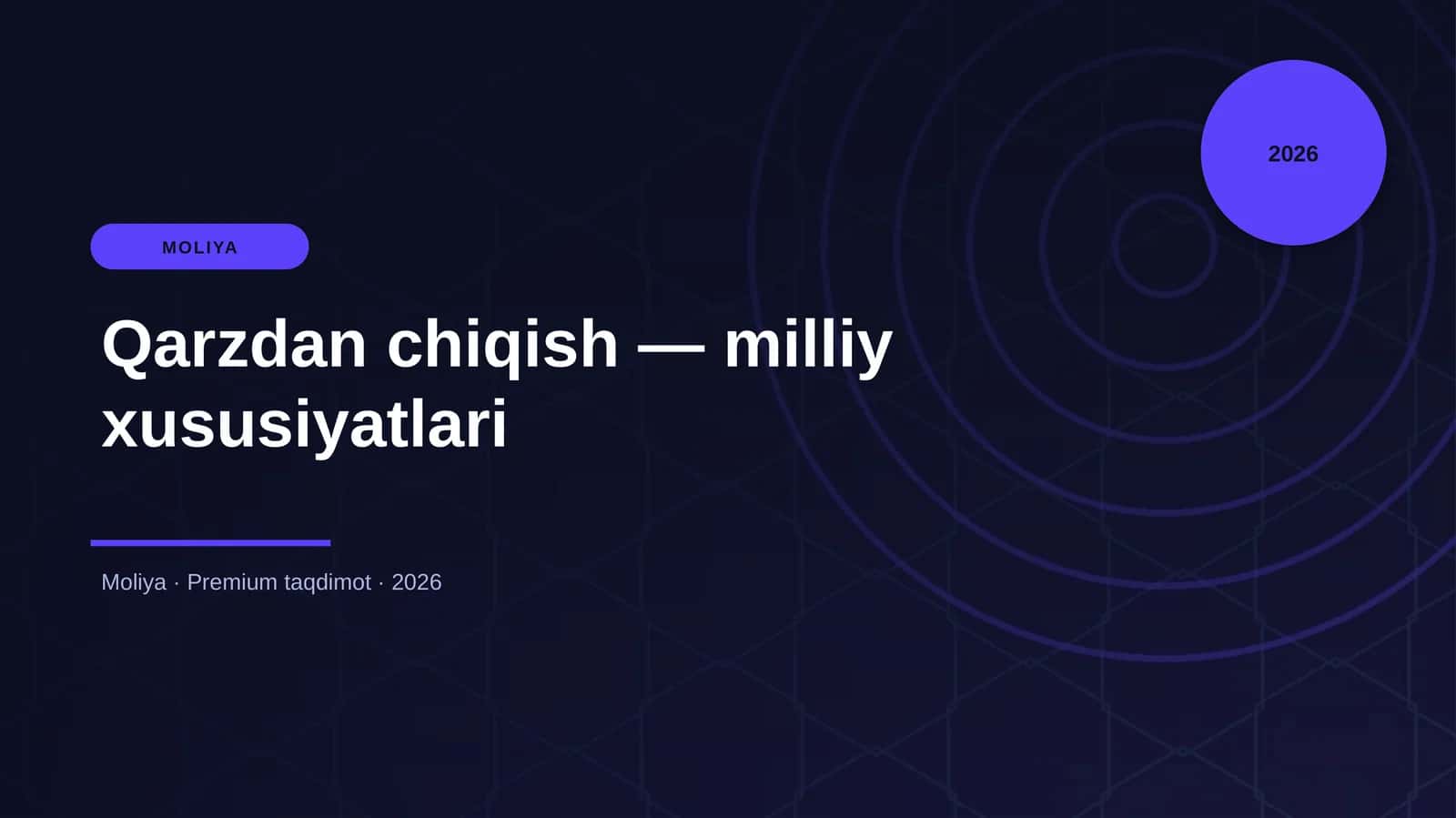 Qarzdan chiqish — milliy xususiyatlari 1