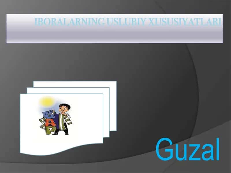 Iboralarning uslubiy xususiyatlari 1