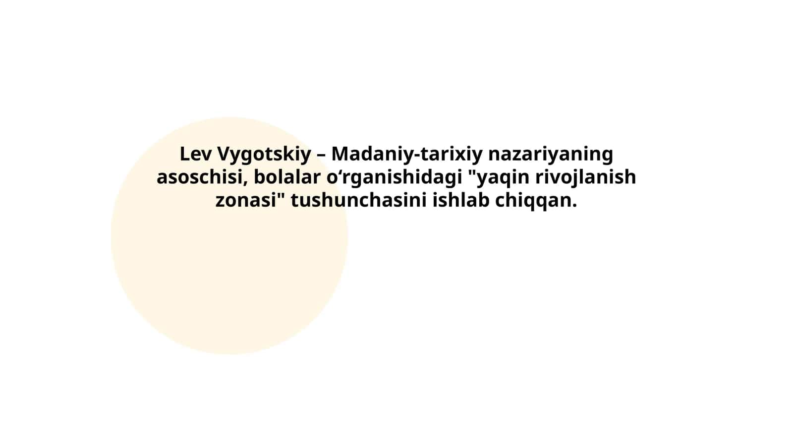 Lev Vygotskiyning hayoti va faoliyati 1