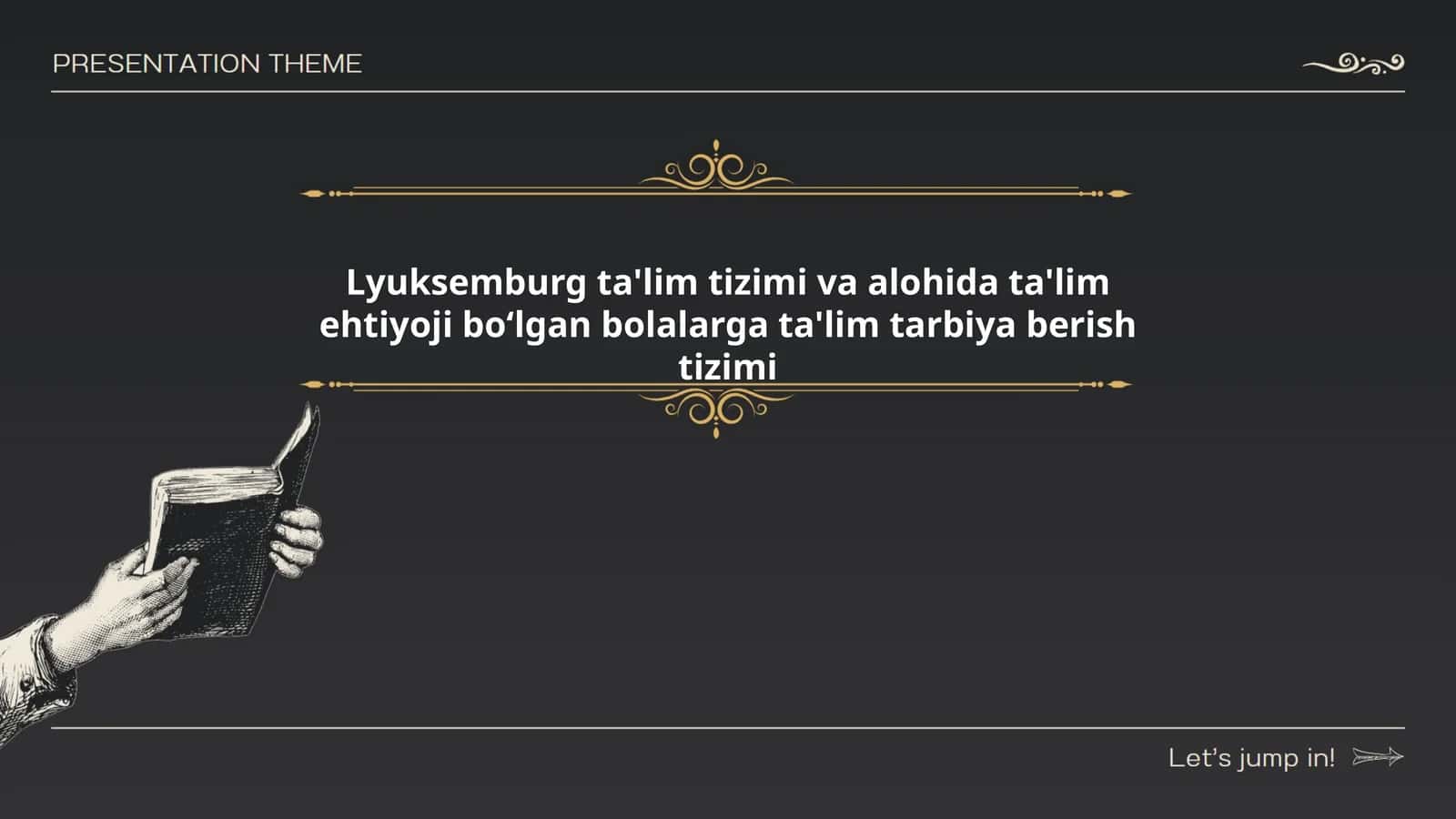 Lyuksemburg ta'lim tizimi va alohida ta'lim ehtiyoji boʻlgan bolalarga ta'lim tarbiya berish tizimi 1