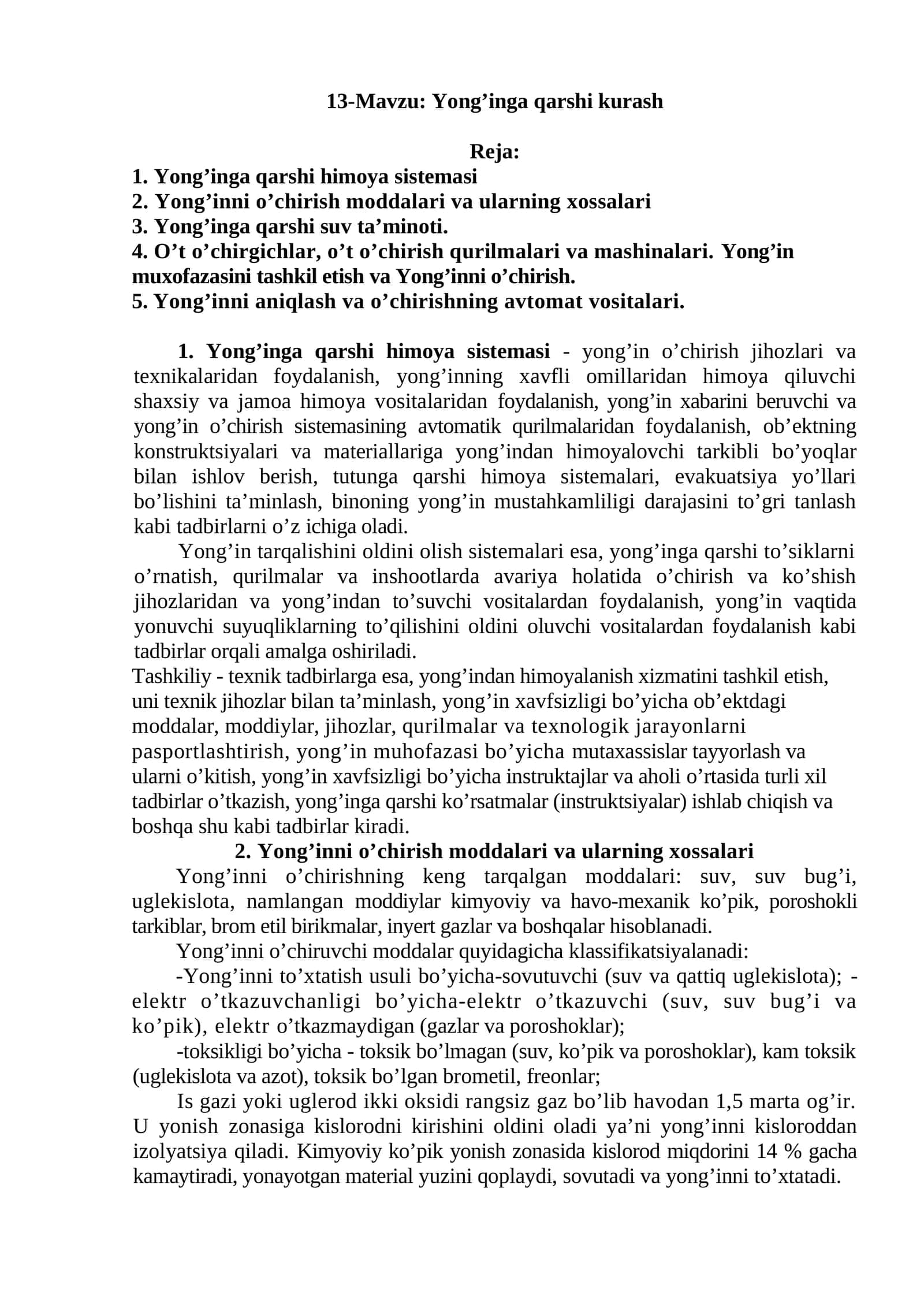 Yong’inga qarshi kurash 1