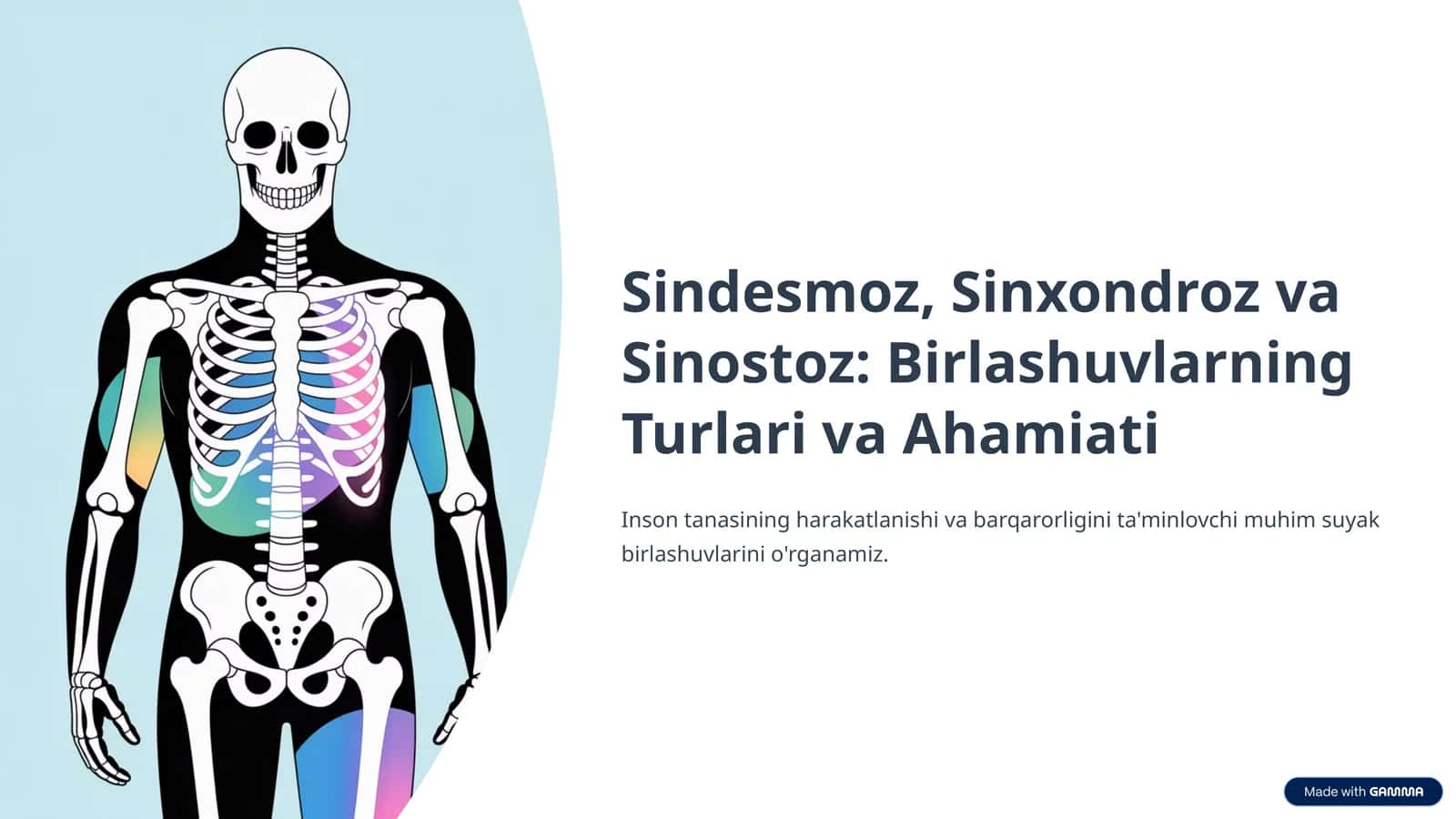 Sindesmoz, Sinxondroz va Sinostoz: Birlashuvlarning Turlari va Ahamiati 1
