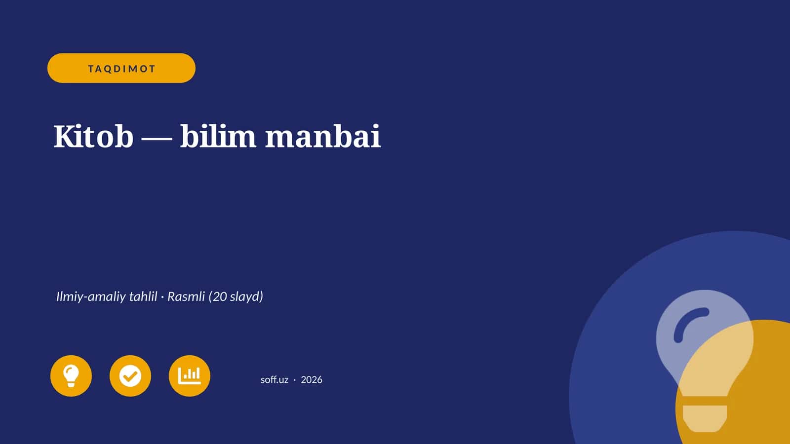 Kitob — bilim manbai 1