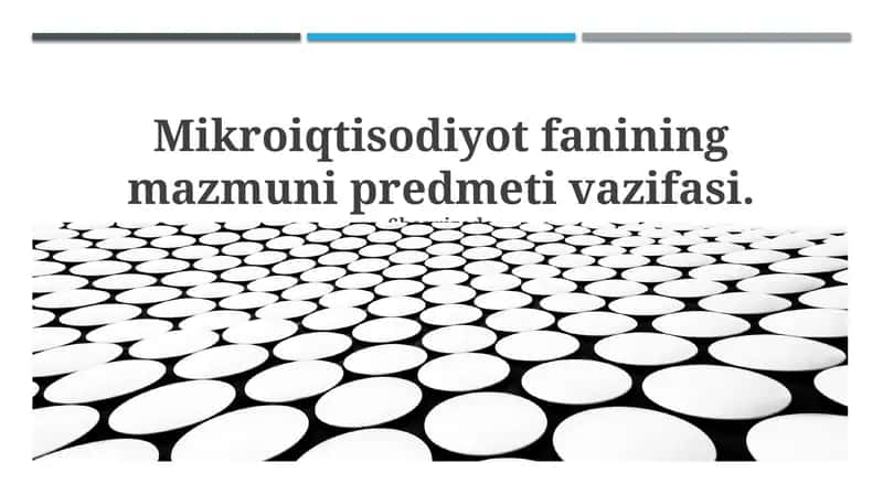 Mikroiqtisodiyot 1