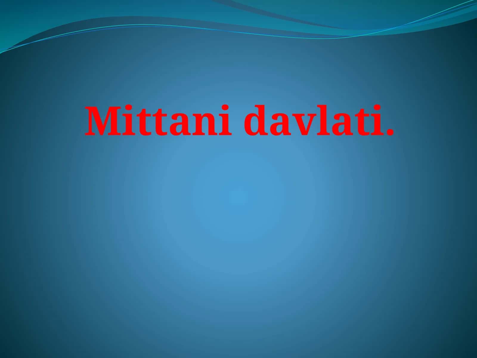 Mittani  davlati 1