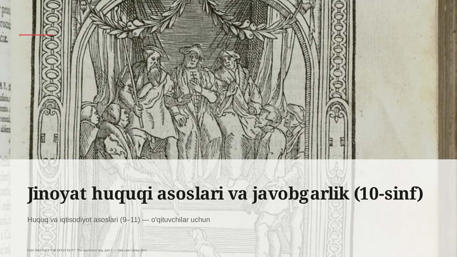 Jinoyat huquqi asoslari va javobgarlik (10-sinf) 1