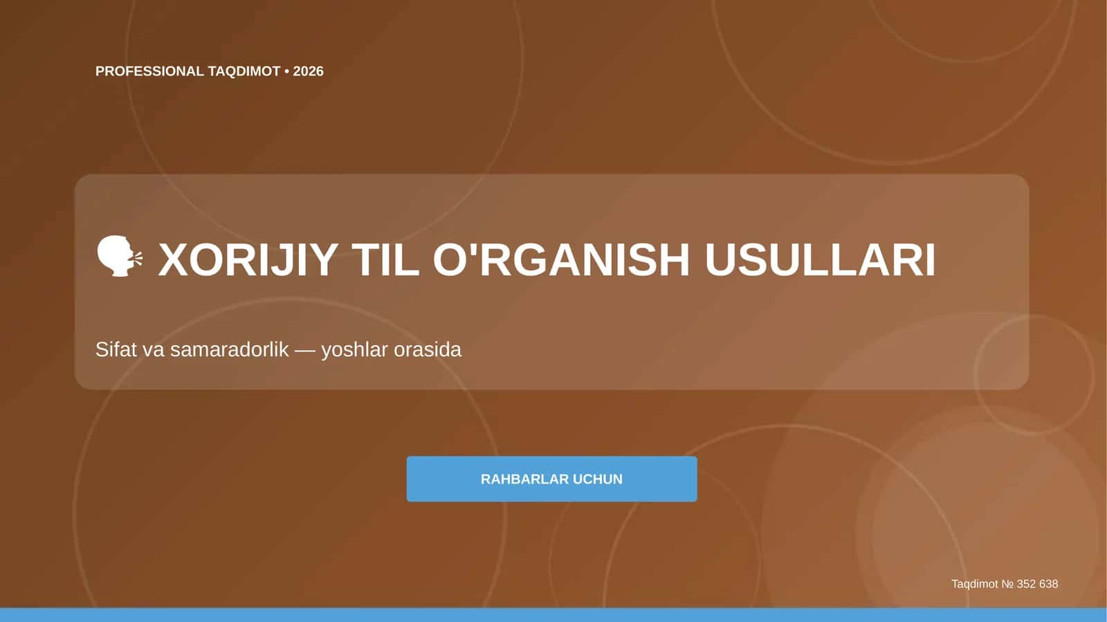 XORIJIY TIL O'RGANISH USULLARI 1