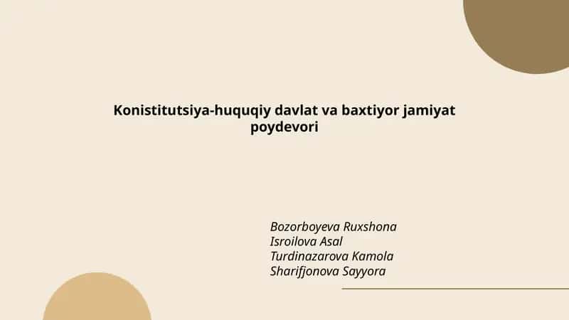 Konistitutsiya-huquqiy davlat va baxtiyor jamiyat poydevori 1
