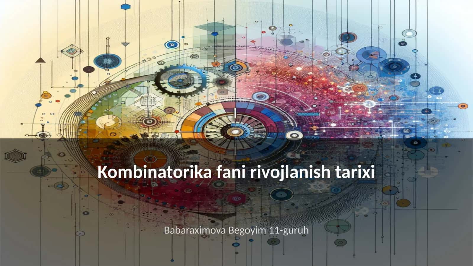 Kombinatorika fani rivojlanish tarixi 1