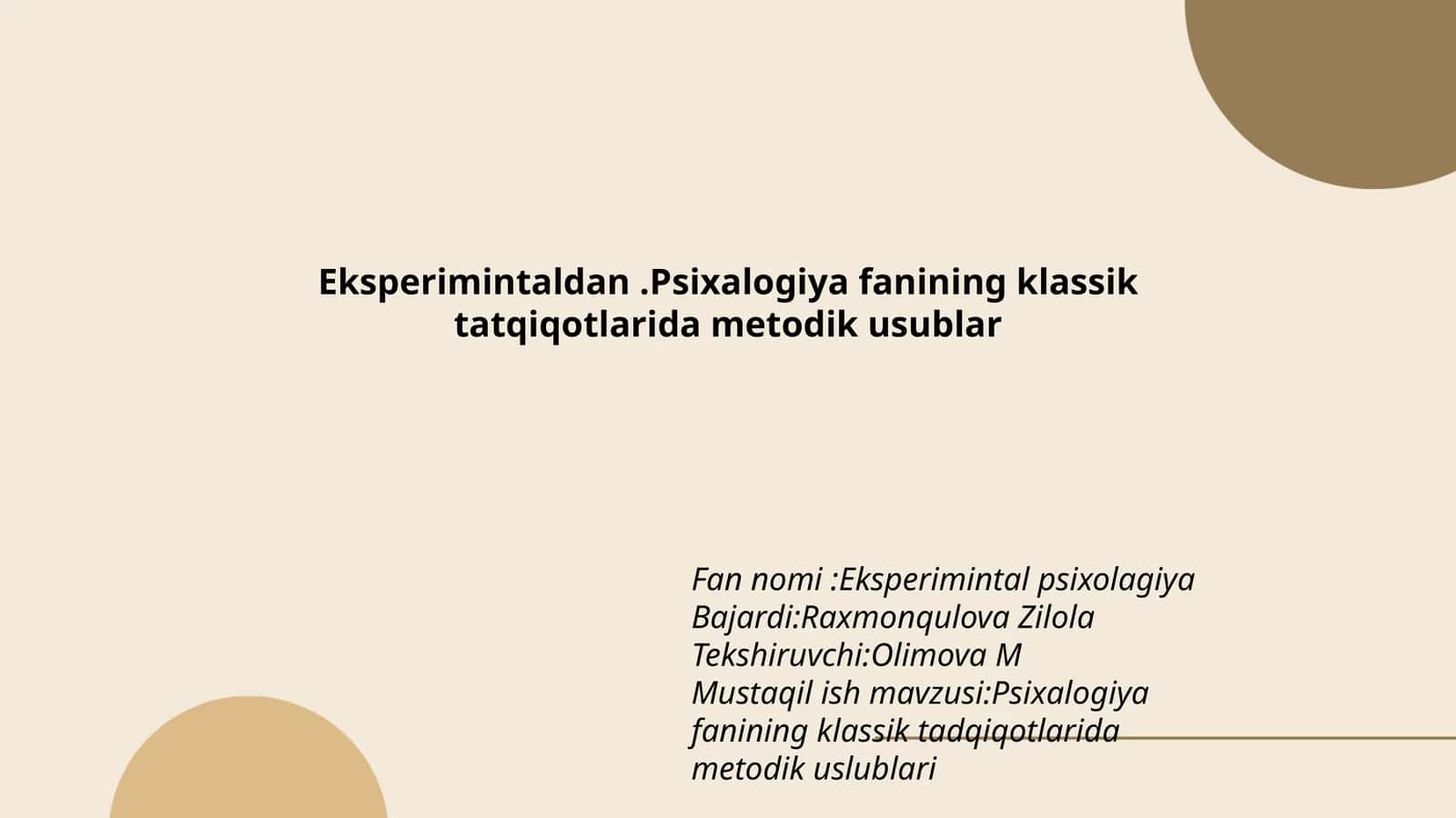 Eksperimintal psixolagiya 1