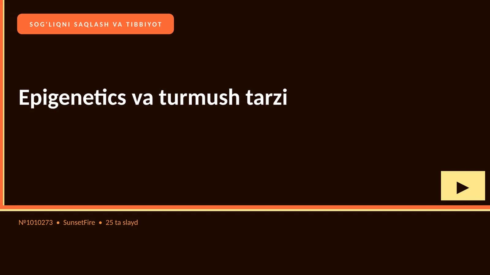 Epigenetics va turmush tarzi 1