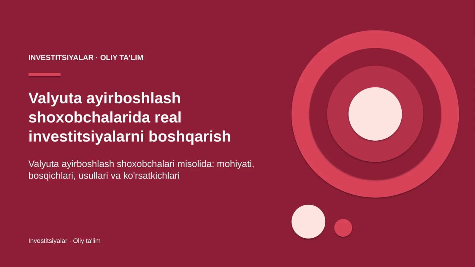 valyuta ayirboshlash shoxobchalarida real investitsiyalarni boshqarish 5163 1