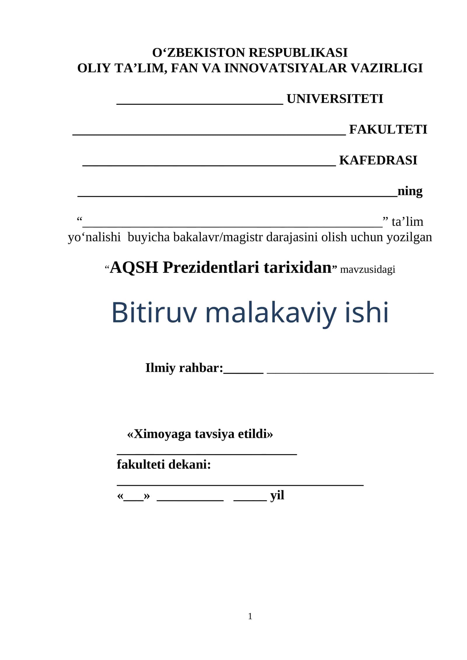 "Amerika Qo’shma Shtatlarida davlat boshqaruv tizimini vujudga kelishi" 1