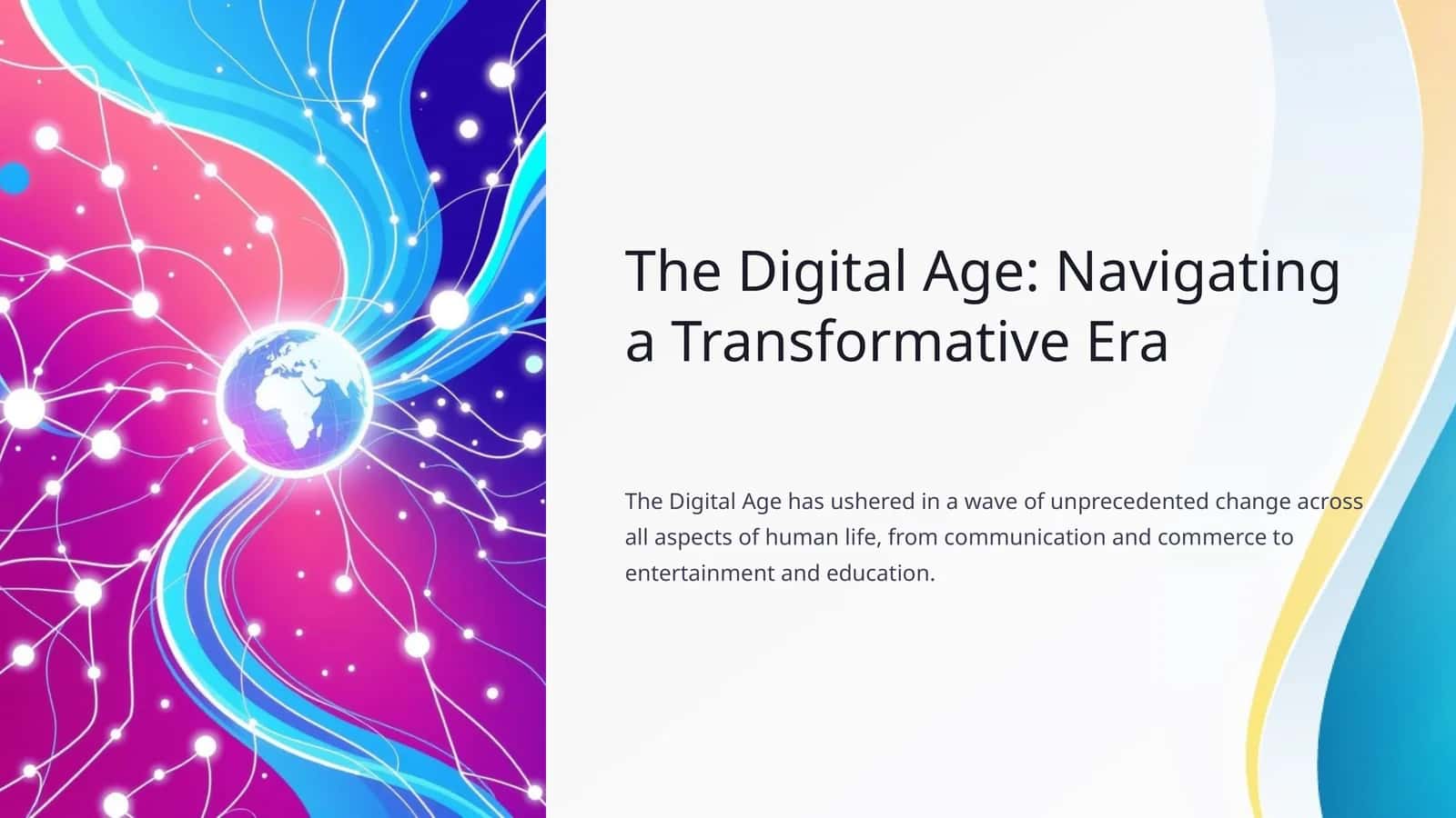 The Digital Age: Navigating a Transformative Era 1