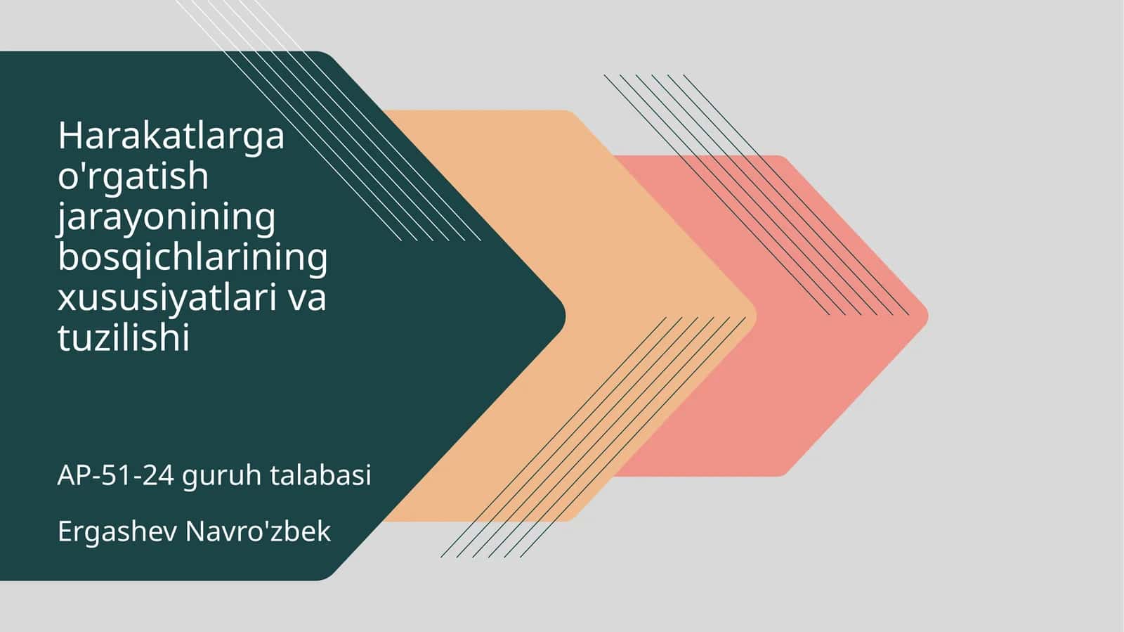 Harakatlarga o'rgatish jarayonining bosqichlarining xususiyatlari va tuzilishi 1