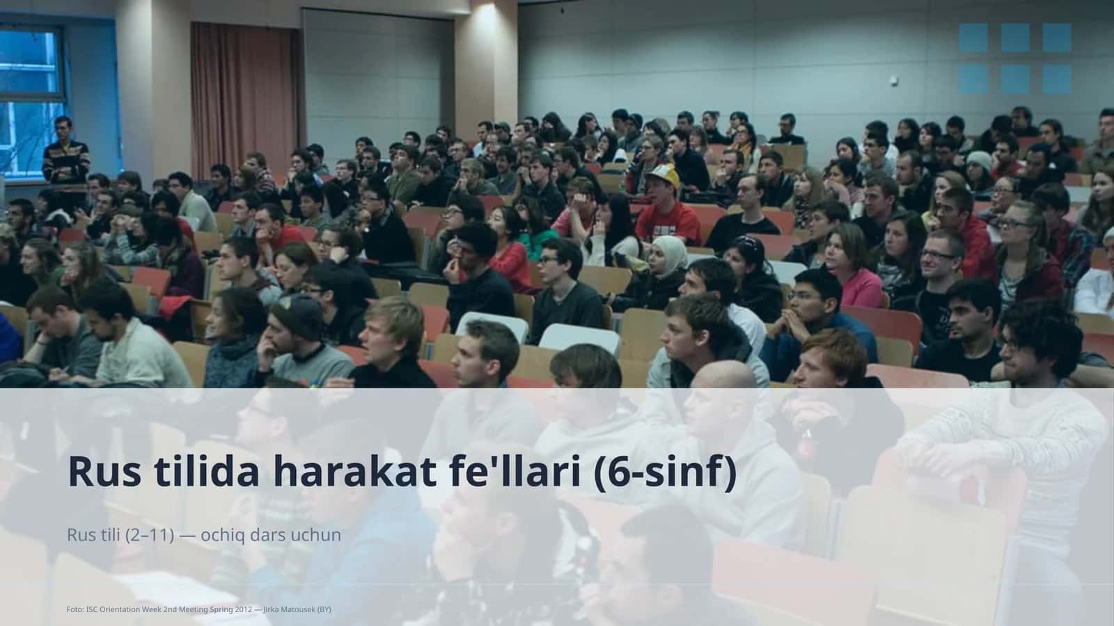 Rus tilida harakat fe'llari (6-sinf) 1