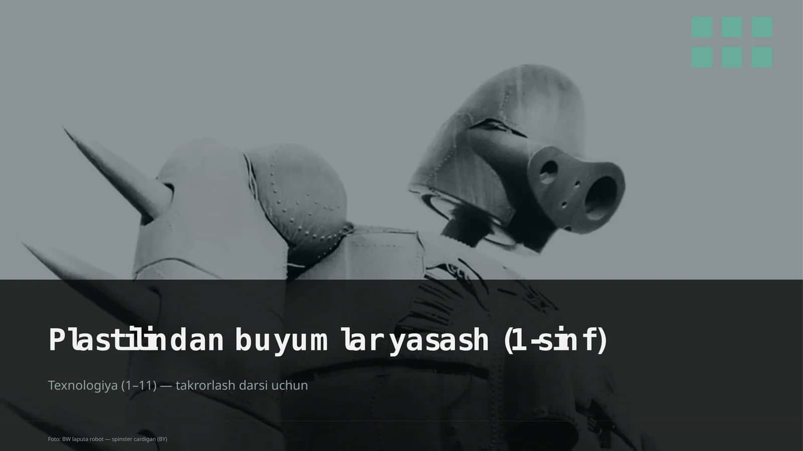 Plastilindan buyumlar yasash (1-sinf) 1