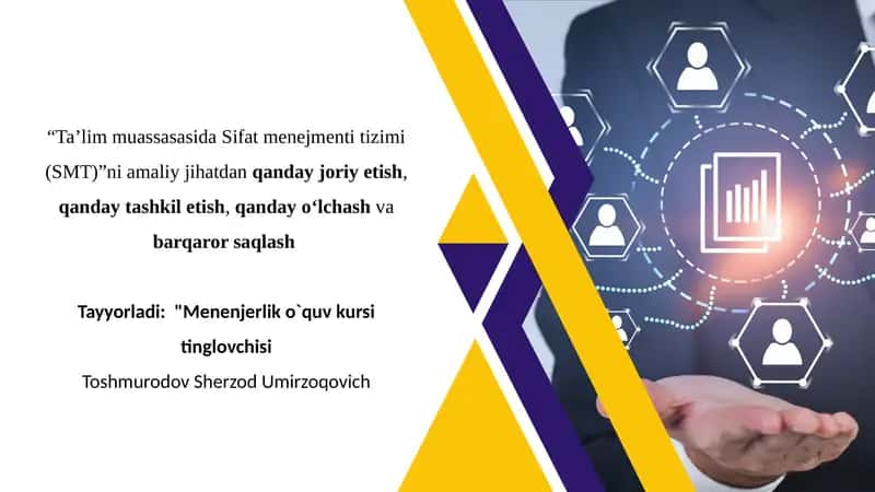 Sifat menejmenti tizimi (SMT) 1