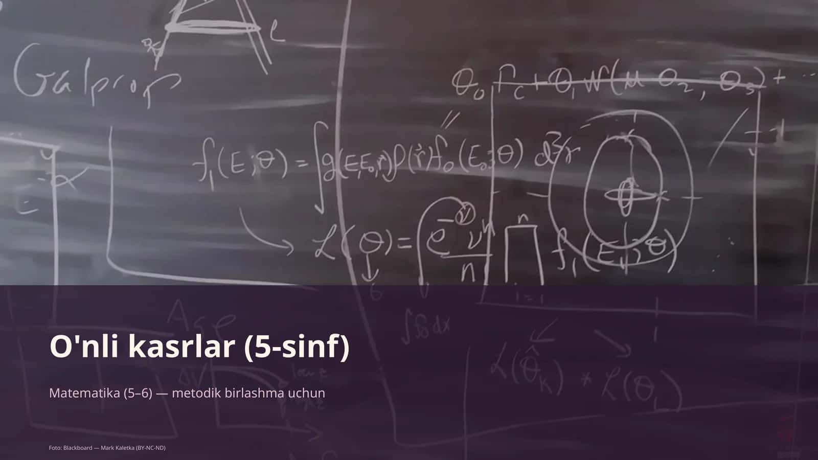 O'nli kasrlar (5-sinf) 1