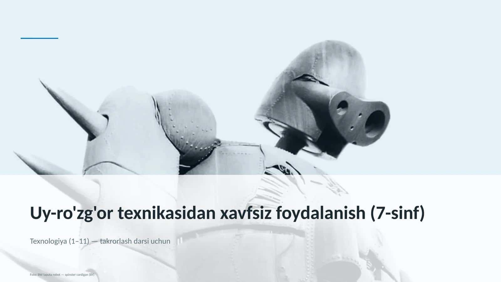 Uy-ro'zg'or texnikasidan xavfsiz foydalanish (7-sinf) 1