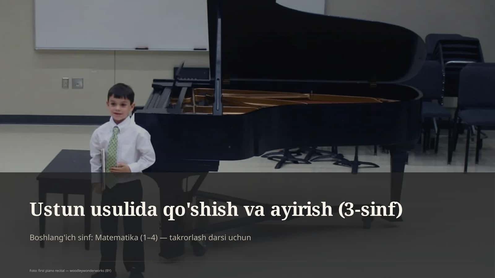 Ustun usulida qo'shish va ayirish (3-sinf) 1