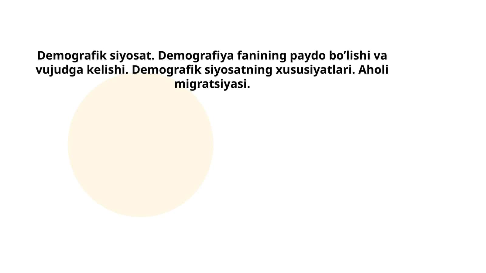 Demografik siyosat 1