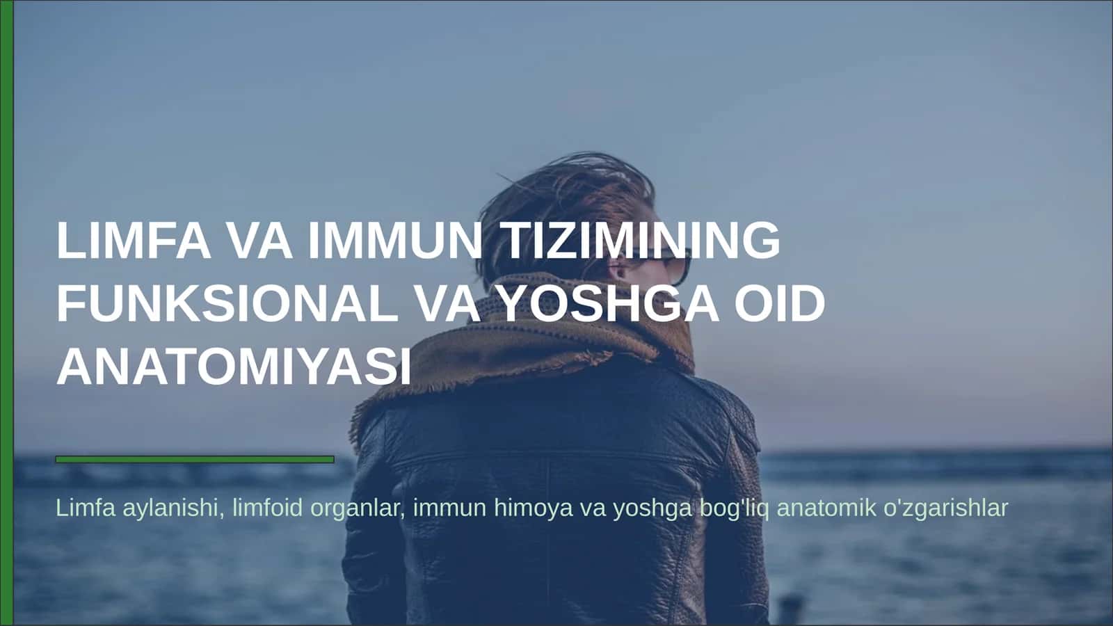 LIMFA VA IMMUN TIZIMINING FUNKSIONAL VA YOSHGA OID ANATOMIYASI 1