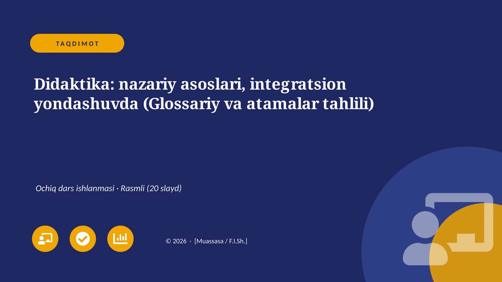 Didaktika: nazariy asoslari, integratsion yondashuvda (Glossariy va atamalar tahlili) 1