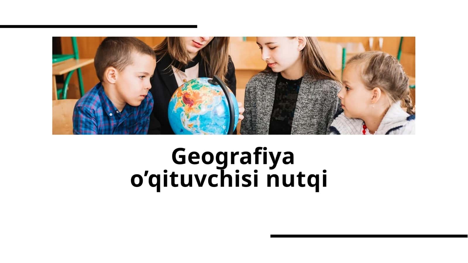 Geografiya o’qituvchisi nutqi 1